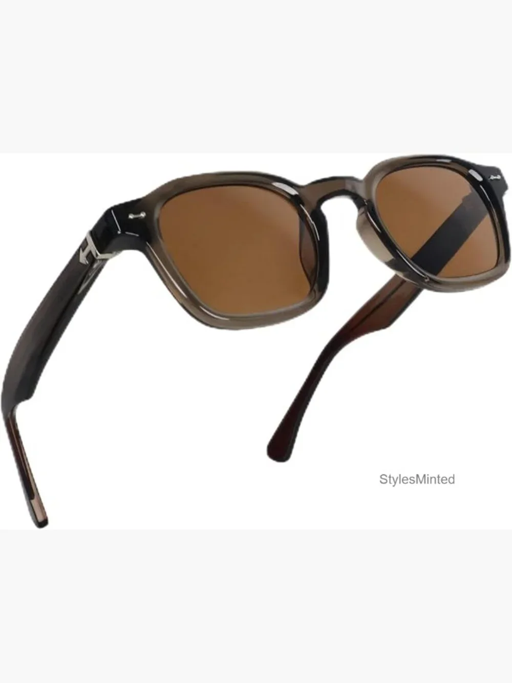 Square Retro Sunglasses UV400 Protection Tortoiseshell Frame